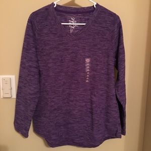NWT Womens Purple Fleece Sweatshirt, Size Med